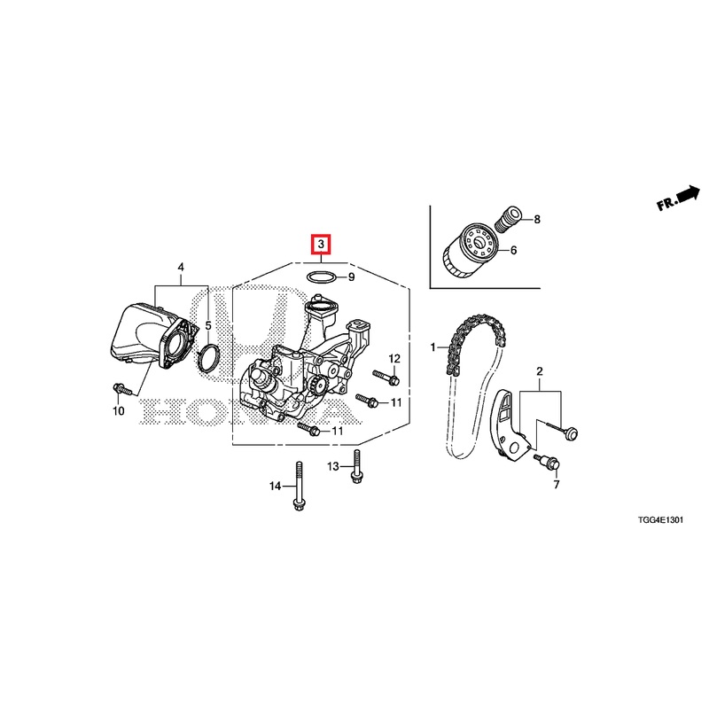 Honda OEM Oil Pump Assembly | 2017-2021 Honda Civic Type-R (15100-RPY-G01)