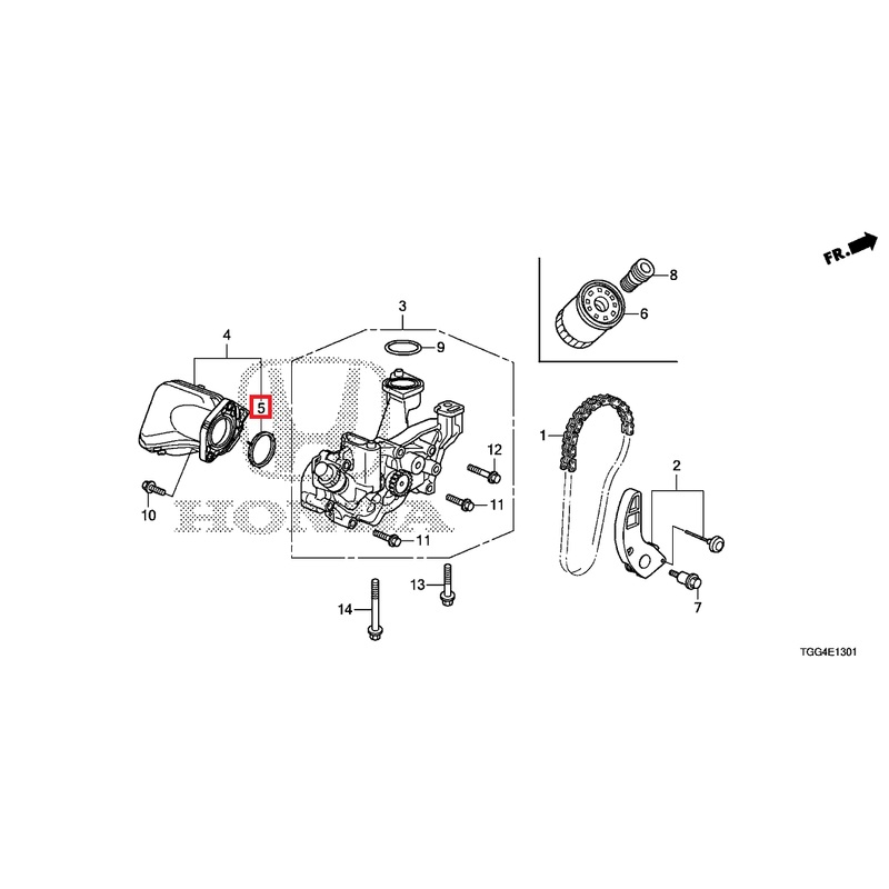 Honda OEM Oil Strainer Gasket | 2017-2021 Honda Civic Type-R (15221-RPY-G01)